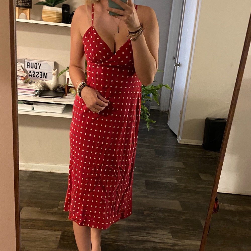 I.N.C International Concept Petite Polka Dot Dress